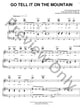 Go Tell It on the Mountain piano sheet music cover